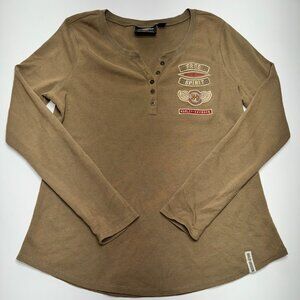 Vintage Harley Davidson Waffle Knit